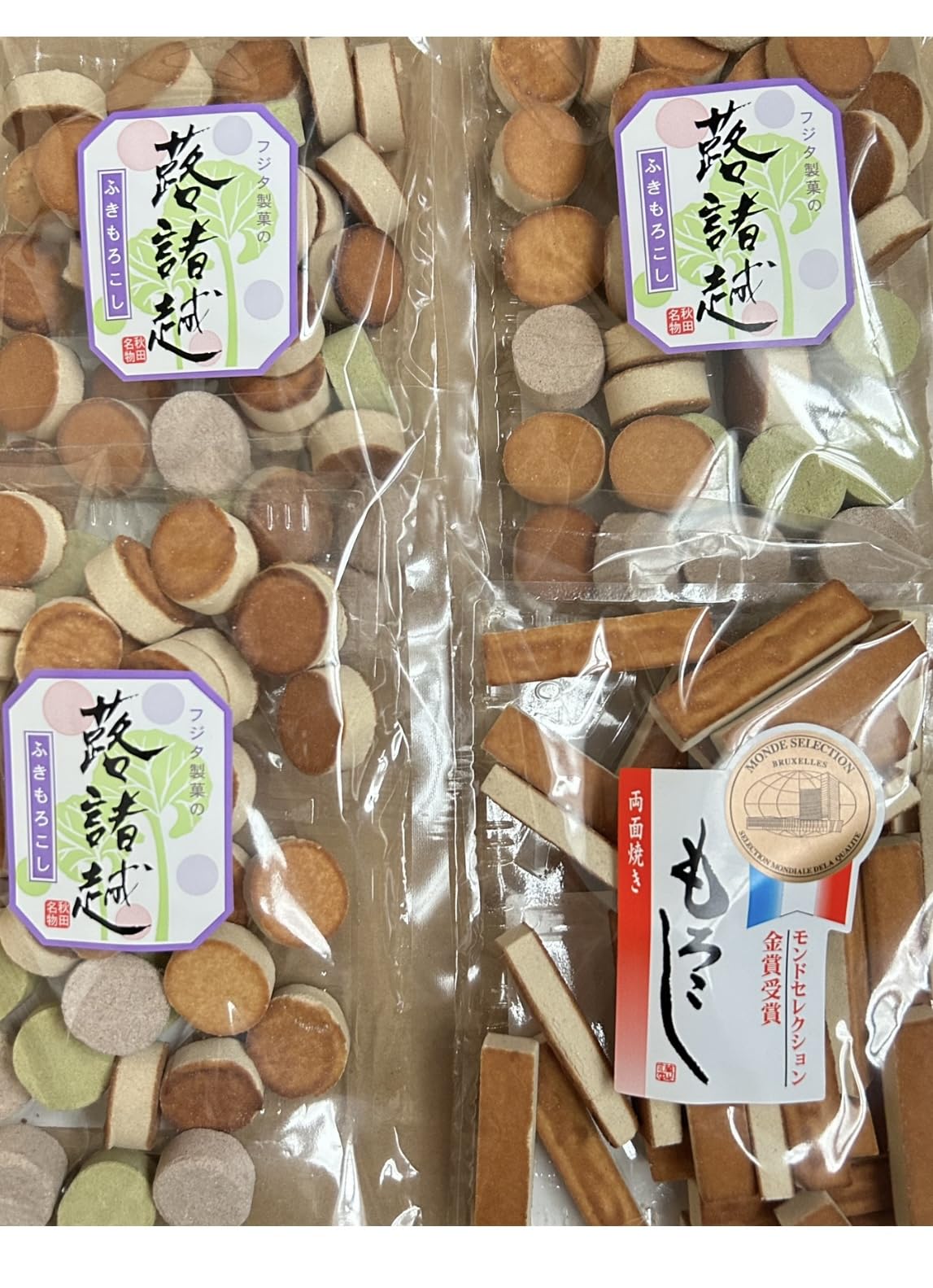 Amazon | お菓子 諸越 蕗もろこし3袋 両面焼きもろこし1袋 フジタ製菓
